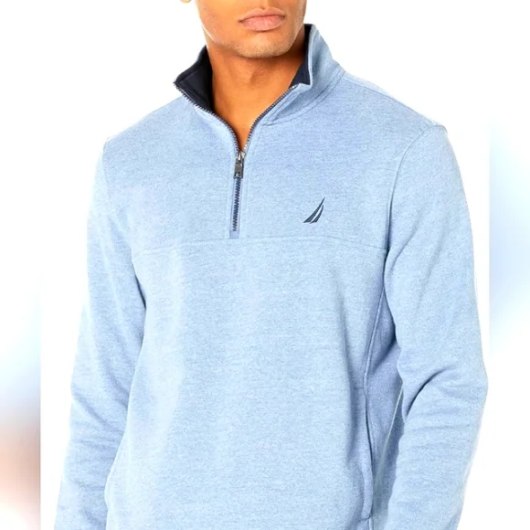Nautica Men's 1/4 Zip Sweatshirt New Size Medium - Picture 1 of 3